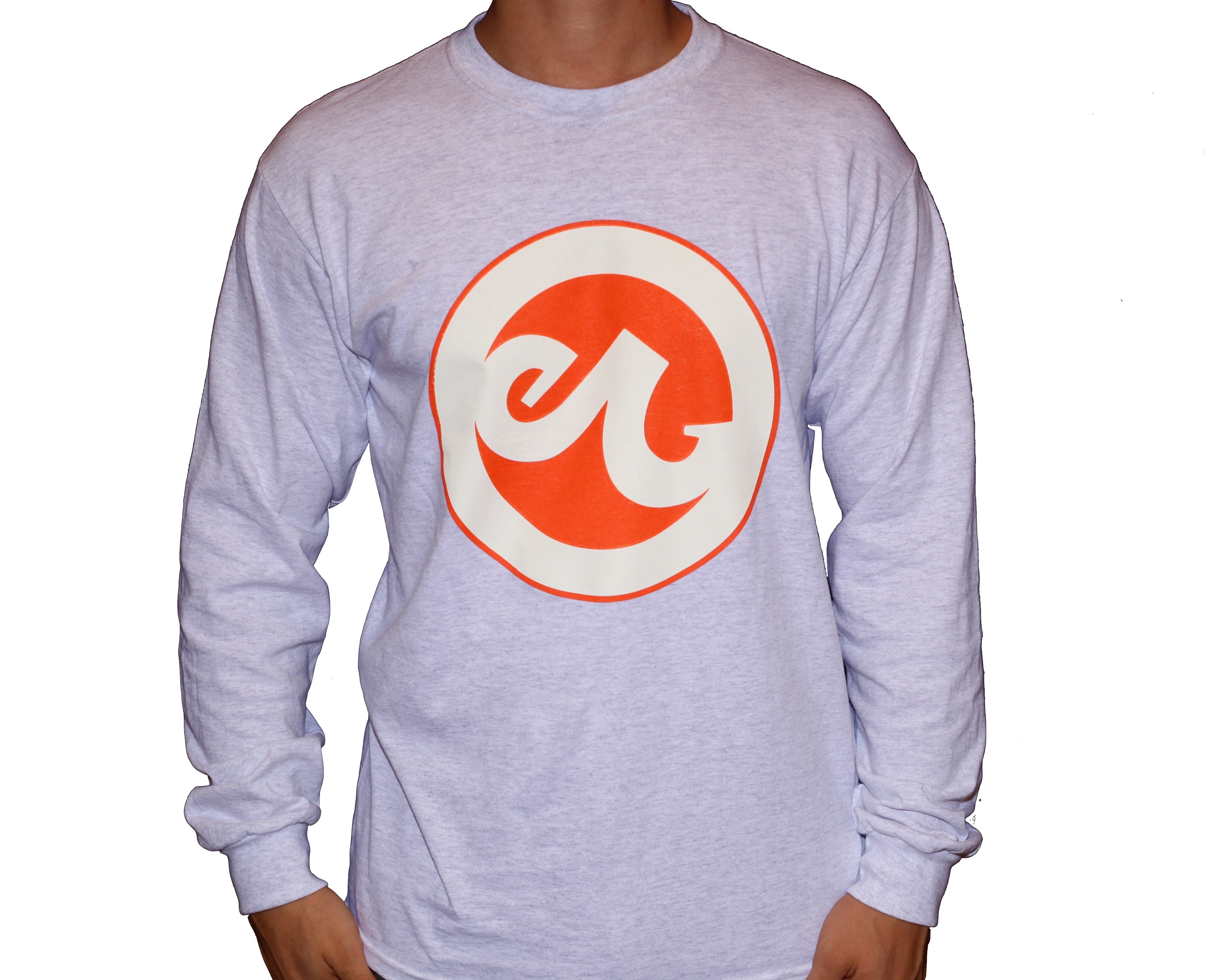 womens long sleeve orange t shirt